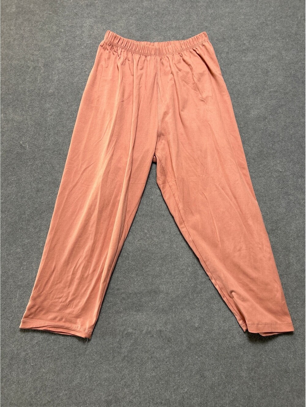 Satina Women’s One Size Cropped Leggings Mauve Pink Buttery Soft Stretch Casual
